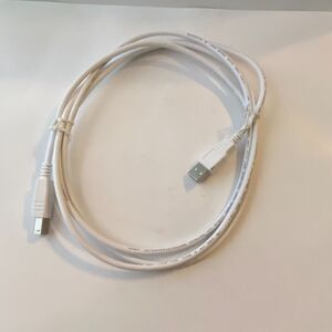 USB Shielded High Speed Cable 2.0 Male Type A to Male Type B AWM White